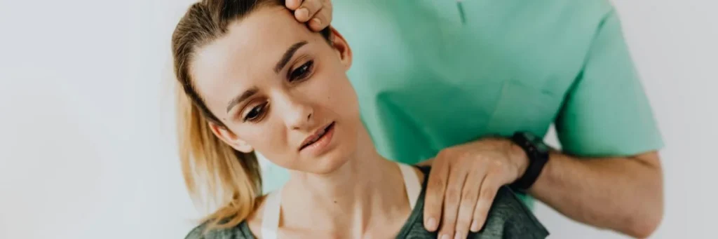 StretchMaster stretch therapist adminstering stretch therapy for chronic pain